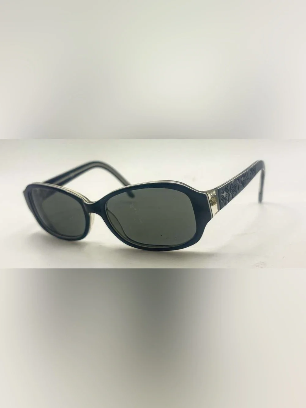 SG814 Black Oval Sunglasses Frames Only